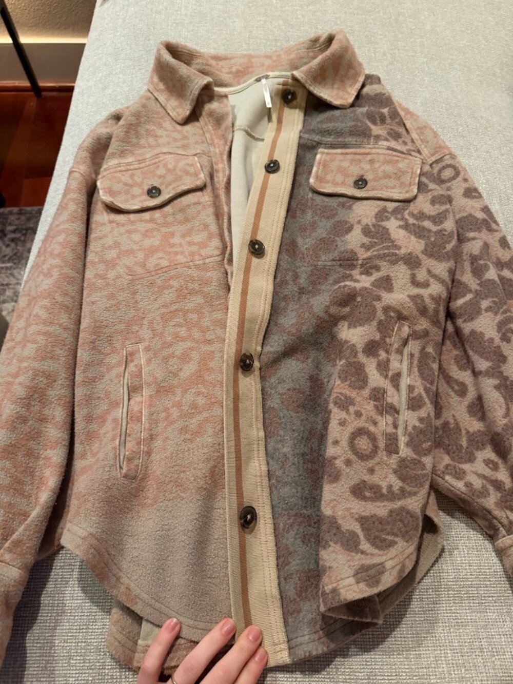 Free People We The Free Printed Ruby Jacket Shacket - XS - Picture 2 of 3